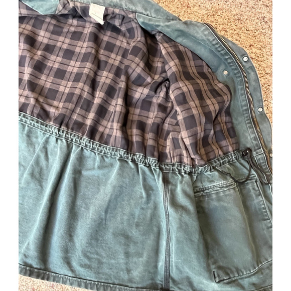 VTG Carhartt Chore Jacket Mens XXL Green Blanket Lined CW043 Cape Duster 90s USA - Picture 11 of 11